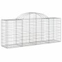 Gabion baskets 3 pcs arch shape iron 200x50x80/100 cm by vidaXL, Pots and planters - Ref: Foro24-3146300, Price: 212,99 €, Di...