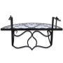 Black and White Mosaic Hanging Balcony Table by vidaXL, Garden tables - Ref: Foro24-41125, Price: 76,27 €, Discount: %