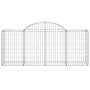 Gabion baskets 3 pcs arch shape iron 200x50x80/100 cm by vidaXL, Pots and planters - Ref: Foro24-3146300, Price: 212,99 €, Di...