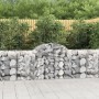 Gabion baskets 12 pcs arch shape iron 200x50x80/100 cm by vidaXL, Pots and planters - Ref: Foro24-3146309, Price: 858,52 €, D...