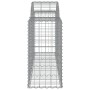 Gabion baskets 12 pcs arch shape iron 200x50x80/100 cm by vidaXL, Pots and planters - Ref: Foro24-3146309, Price: 858,52 €, D...