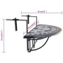 Black and White Mosaic Hanging Balcony Table by vidaXL, Garden tables - Ref: Foro24-41125, Price: 76,27 €, Discount: %