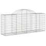 Gabion baskets 8 pcs arch shape iron 200x50x80/100 cm by vidaXL, Pots and planters - Ref: Foro24-3146305, Price: 573,00 €, Di...