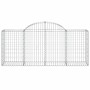 Gabion baskets 8 pcs arch shape iron 200x50x80/100 cm by vidaXL, Pots and planters - Ref: Foro24-3146305, Price: 573,00 €, Di...