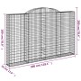 Gabion baskets 2 units, arched shape, iron, 300x30x180/200 cm by vidaXL, Pots and planters - Ref: Foro24-3146593, Price: 321,...