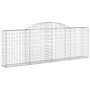 Gabion baskets 4 pcs arc shape iron 300x30x100/120 cm by vidaXL, Pots and planters - Ref: Foro24-3146523, Price: 438,99 €, Di...