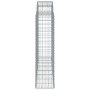 Gabion baskets 2 pcs arc shape iron 200x50x160/180 cm by vidaXL, Pots and planters - Ref: Foro24-3146383, Price: 229,46 €, Di...