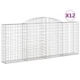 Gabion baskets 12 pcs arc shape iron 300x50x120/140cm by vidaXL, Pots and planters - Ref: Foro24-3146549, Price: 1,00 €, Disc...