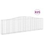 Gabion baskets 25 pcs arc shape iron 400x30x100/120cm by vidaXL, Pots and planters - Ref: Foro24-3145837, Price: 3,00 €, Disc...