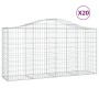 Gabion baskets 20 pcs arc shape iron 200x50x100/120cm by vidaXL, Pots and planters - Ref: Foro24-3145655, Price: 1,00 €, Disc...