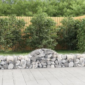 Gabion baskets 14 units, arched shape, iron, 200x50x40/60 cm by vidaXL, Pots and planters - Ref: Foro24-3146269, Price: 733,5...