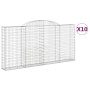 Gabionenkörbe 10 Stück Bogenform Eisen 300x30x140/160 cm von vidaXL, Töpfe und Pflanzgefäße - Ref: Foro24-3146565, Preis: 1,0...