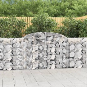 Gabion baskets 15 pcs iron arch shape 300x30x100/120 cm by vidaXL, Pots and planters - Ref: Foro24-3146533, Price: 1,00 €, Di...