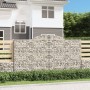 Gabion baskets 3 pcs arch shape iron 300x30x160/180 cm by vidaXL, Pots and planters - Ref: Foro24-3146576, Price: 474,32 €, D...