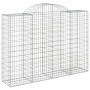 Gabion baskets 4 pcs arch shape iron 200x50x140/160 cm by vidaXL, Pots and planters - Ref: Foro24-3146364, Price: 440,31 €, D...