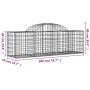 Gabion baskets 9 pcs arch shape iron 200x50x60/80 cm by vidaXL, Pots and planters - Ref: Foro24-3146285, Price: 540,95 €, Dis...