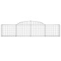 Gabion baskets 11 units, arched shape, iron, 300x30x60/80 cm by vidaXL, Pots and planters - Ref: Foro24-3146494, Price: 827,0...