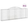 Gabion baskets 11 units, arched shape, iron, 300x30x100/120 cm by vidaXL, Pots and planters - Ref: Foro24-3146530, Price: 1,0...