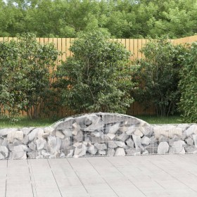 Gabion baskets 13 pcs arch shape iron 300x30x40/60 cm by vidaXL, Pots and planters - Ref: Foro24-3146478, Price: 827,66 €, Di...