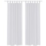 2 Cortinas blancas transparentes 140 x 225 cm de vidaXL, Cortinas y visillos - Ref: Foro24-130198, Precio: 21,43 €, Descuento: %