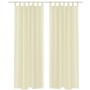 2 Cream-colored sheer curtains 140 x 175 cm by vidaXL, Curtains and curtains - Ref: Foro24-130200, Price: 21,33 €, Discount: %