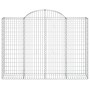 Wire mesh baskets 5 units, arched shape, iron, 200x50x140/160 cm by vidaXL, Pots and planters - Ref: Foro24-3146365, Price: 5...