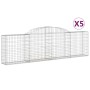 Gabionenkörbe 5 Stück Bogenform Eisen 300x30x80/100 cm von vidaXL, Töpfe und Pflanzgefäße - Ref: Foro24-3146506, Preis: 462,9...