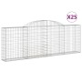 Gabion baskets 25 pcs iron arch shape 300x30x100/120 cm by vidaXL, Pots and planters - Ref: Foro24-3146536, Price: 2,00 €, Di...