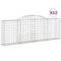 Gabionenkörbe 12 Stück Eisenbogenform 300x30x100/120 cm von vidaXL, Töpfe und Pflanzgefäße - Ref: Foro24-3146531, Preis: 1,00...