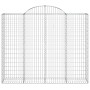 Gabion baskets 5 units, arched shape, iron, 200x50x160/180 cm by vidaXL, Pots and planters - Ref: Foro24-3146386, Price: 579,...