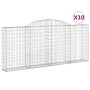 Gabionenkörbe 10 Stück Bogenform Eisen 300x30x120/140 cm von vidaXL, Töpfe und Pflanzgefäße - Ref: Foro24-3146547, Preis: 1,0...