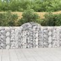 Gabion baskets 9 pcs arch shape iron 200x30x100/120 cm by vidaXL, Pots and planters - Ref: Foro24-3146117, Price: 618,41 €, D...