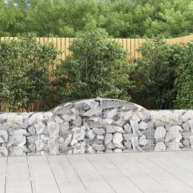 Gabion baskets 12 pcs arch shape iron 300x30x60/80 cm by vidaXL, Pots and planters - Ref: Foro24-3146495, Price: 890,43 €, Di...