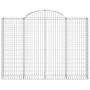 Wire mesh baskets 8 units, arched shape, iron, 200x30x140/160 cm by vidaXL, Pots and planters - Ref: Foro24-3146158, Price: 7...