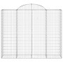 Gabion baskets 6 pcs arc shape iron 200x50x160/180 cm by vidaXL, Pots and planters - Ref: Foro24-3146387, Price: 720,05 €, Di...