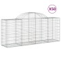 Gabion baskets 50 pcs arch shape iron 200x50x80/100 cm by vidaXL, Pots and planters - Ref: Foro24-3146318, Price: 3,00 €, Dis...