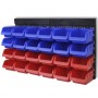 Blue and Red Wall Garage Tool Organizer by vidaXL, Tool cabinets - Ref: Foro24-141401, Price: 40,05 €, Discount: %