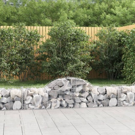 Gabion baskets 11 pcs arch shape iron 200x50x40/60 cm by vidaXL, Pots and planters - Ref: Foro24-3146266, Price: 561,68 €, Di...