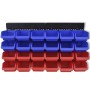 Blue and Red Wall Garage Tool Organizer by vidaXL, Tool cabinets - Ref: Foro24-141401, Price: 40,05 €, Discount: %