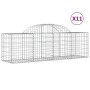 Gabion baskets 11 pcs arch shape iron 200x50x60/80 cm by vidaXL, Pots and planters - Ref: Foro24-3146287, Price: 684,28 €, Di...