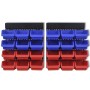 Blue and Red Wall Garage Tool Organizer by vidaXL, Tool cabinets - Ref: Foro24-141401, Price: 40,05 €, Discount: %