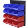 Blue and Red Wall Garage Tool Organizer by vidaXL, Tool cabinets - Ref: Foro24-141401, Price: 40,05 €, Discount: %