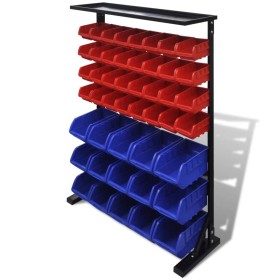 Workshop tool organizer, Blue/Red by vidaXL, Tool cabinets - Ref: Foro24-141403, Price: 165,99 €, Discount: %