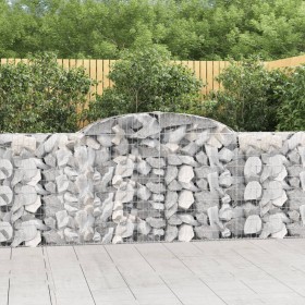 Gabion baskets 13 units, arched shape, iron, 300x30x100/120 cm. by vidaXL, Pots and planters - Ref: Foro24-3146532, Price: 1,...