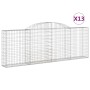 Gabion baskets 13 units, arched shape, iron, 300x30x100/120 cm. by vidaXL, Pots and planters - Ref: Foro24-3146532, Price: 1,...