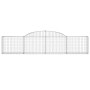 Gabion baskets 13 units, arched shape, iron, 300x30x60/80 cm. by vidaXL, Pots and planters - Ref: Foro24-3146496, Price: 953,...