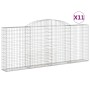 Gabionenkörbe 11 Stück Bogenform Eisen 300x30x120/140 cm von vidaXL, Töpfe und Pflanzgefäße - Ref: Foro24-3146548, Preis: 1,0...