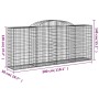 Wire mesh baskets 20 units, arched shape, iron, 300x50x120/140 cm by vidaXL, Pots and planters - Ref: Foro24-3146733, Price: ...