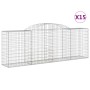 Gabion baskets 15 pcs arc shape iron 300x50x100/120cm by vidaXL, Pots and planters - Ref: Foro24-3146713, Price: 1,00 €, Disc...