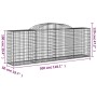 Gabion baskets 15 pcs arc shape iron 300x50x100/120cm by vidaXL, Pots and planters - Ref: Foro24-3146713, Price: 1,00 €, Disc...